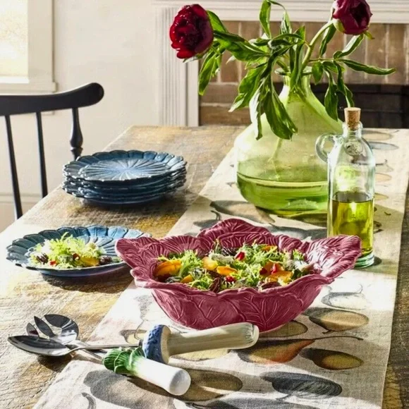 NWT John Derian For Target 12.25"x12.75" Cabbage Stoneware Serving Bowl Purple - Picture 3 of 9